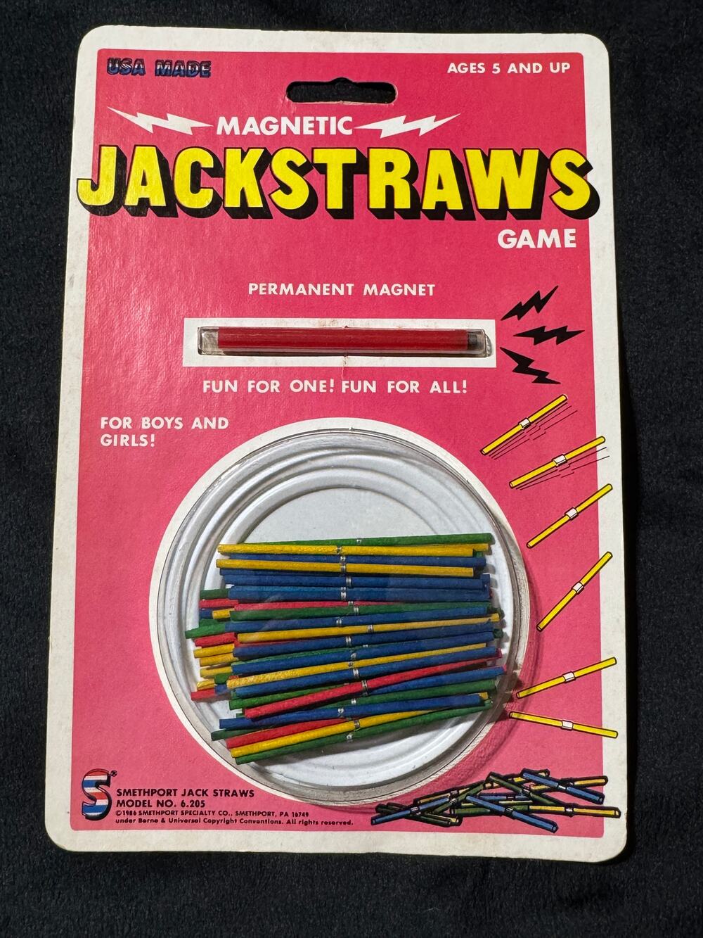 Magnetic Jackstraws Game 1986 Smethport BRAND NEW